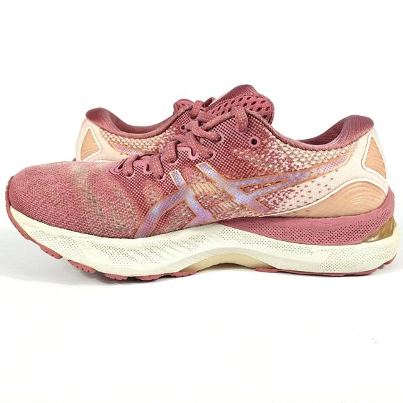 Asics Gel-Nimbus 23 Womens 8 Pink White Cushioned Running Shoes Comfort 1012A885 - Picture 9 of 16